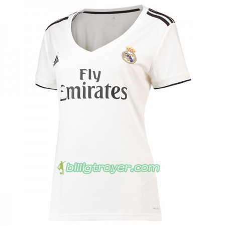 Billige Fotballdrakter Real Madrid Dame Hjemmedraktsett 2018/19 Kortermet